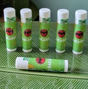 Barcadi Rum Citrus Lip Balm lot of 6 units sealed